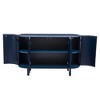 Storage Sideboard U-Shaped Curved Design Light Luxury Sideboard With Adjustable Shelves & 4 Doors, 220lbs Load Capacity - 4 of 4