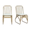 VASIP Outdoor Wicker Chairs Set of 2,Wicker Patio Chairs with Seat Cushion,Metal Frame,Armless,High Ladder Back Dining Chairs - 4 of 4