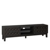 Modern TV Stand for TVs up to 75", TV Console Media Console Sideboard Storage Cabinet with 4 Drawers, Black+Gray/White/Dark Brown - ModernLuxe - 2 of 4