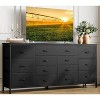 Whizmax 63" W Dresser TV Stand for 65-75 Inch TV, 14 Drawer for Bedroom,Living Room with Power Outlets, Large Long Fabric Dresser Entertainment Center - 2 of 4