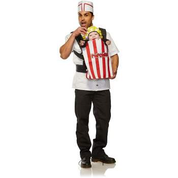 Seeing Red Movie Usher & Popcorn Adult & Infant Carrier Costume | One Size