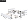 Twin Size Daybed, Wooden Platform Bed Frame with Twin Size Trundle Bed -ModernLuxe - 3 of 4