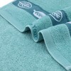 REGALWOVEN Soft Absorbent Cotton Polyester Leaves Pattern Decorative Hand Towel 13" x 29" - 2 of 4
