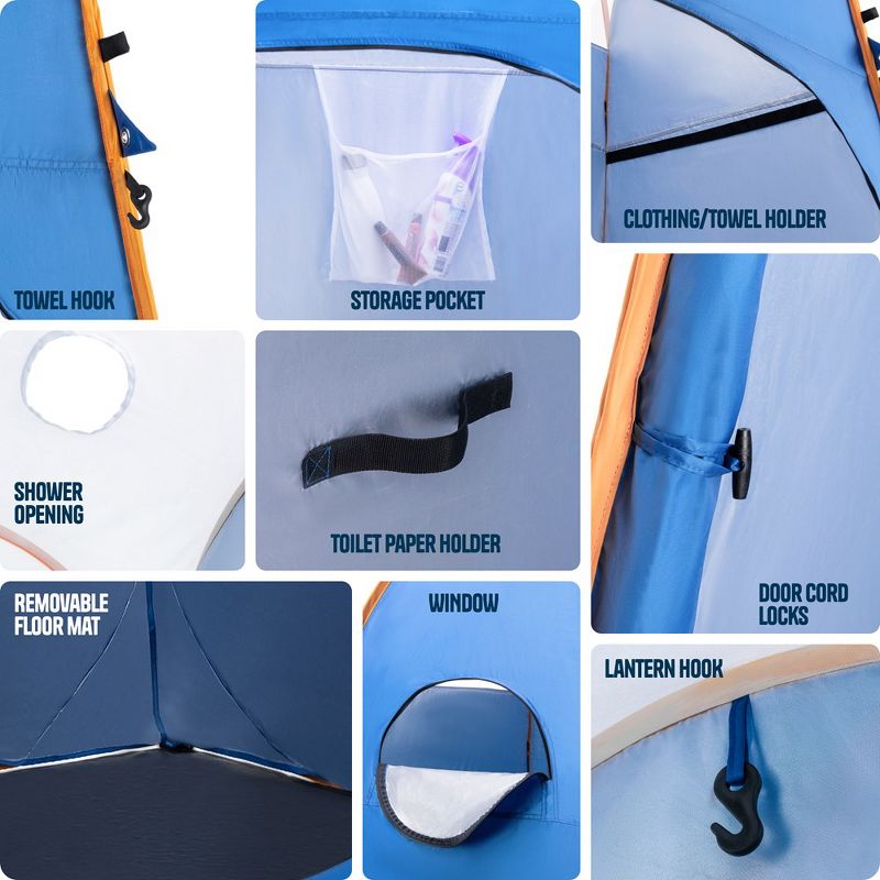 Alpcour Pop-Up Privacy Tent - Portable, Durable & Waterproof Shelter for Camping, 3 of 10