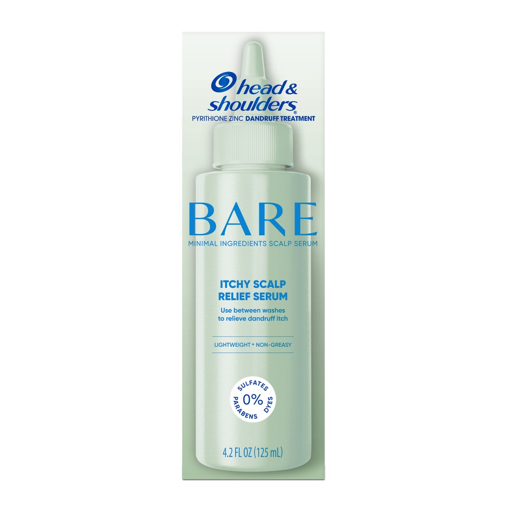 Head & Shoulders Bare Itchy Scalp Relief Shampoo - 4.2oz: Damage Repair, Dry Hair, Serum, Daily Use