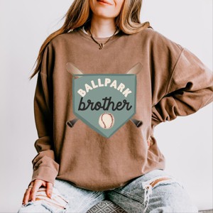 Simply Sage Market Ballpark Brother Lightweight Garment Dyed Sweatshirt - 1 of 4