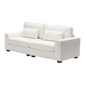 NicBex 79.5 Inch Modern 2-Seater Sofa with 2 Throw Pillows for Living Room,Apartment,Bedroom - 1 of 4
