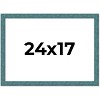 PosterPalooza | Simple Blue Picture Frame - UV Acrylic, Backing Board, Hanging Hardware Included - 2 of 4