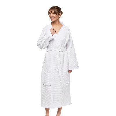 Ben Kaufman Velour Bathrobes - 100% Cotton Shawl Collar Spa Robes - Waffle Style - Plain, Pack of 1