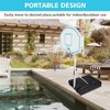 RISOKEYS Portable Poolside Basketball Hoop, Height Adjustable 3.1ft-4.7ft, with 36" Backboard for Indoor Outdoor Use - 3 of 4