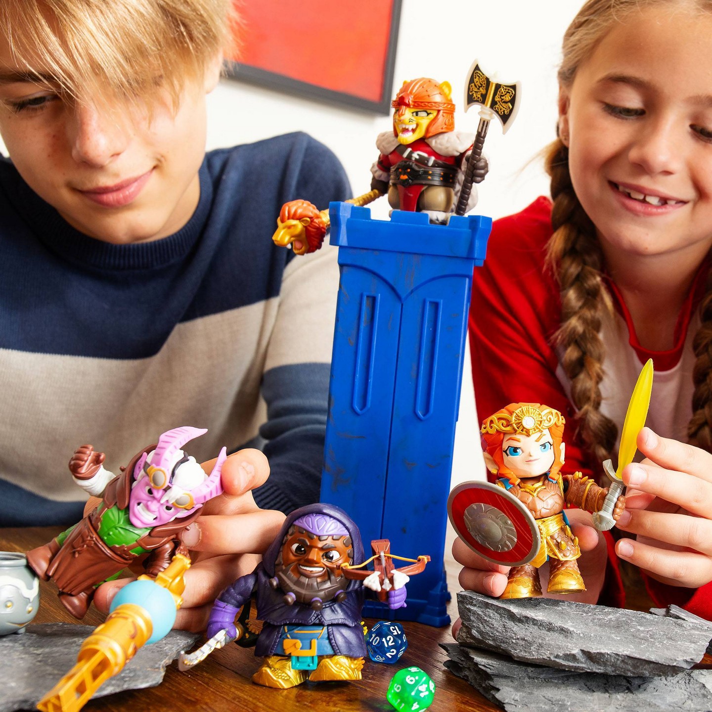 Детские фигурки Dungeons & Dragons Questers Adventurer Characters Blind Pack - 3.75" BuildableToy Figure — фото 3