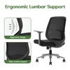 FURNIinspire Task and Office Chairs  Office Desk Chair, Swivel Wheels, and Seat-Slide Function, Black, 26"*27"*37" - 3 of 4