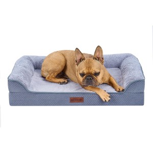 FurHaven Plush & Embossed Velvet Dreamer Orthopedic Sofa Pet Bed for Dogs and Cats - 1 of 4