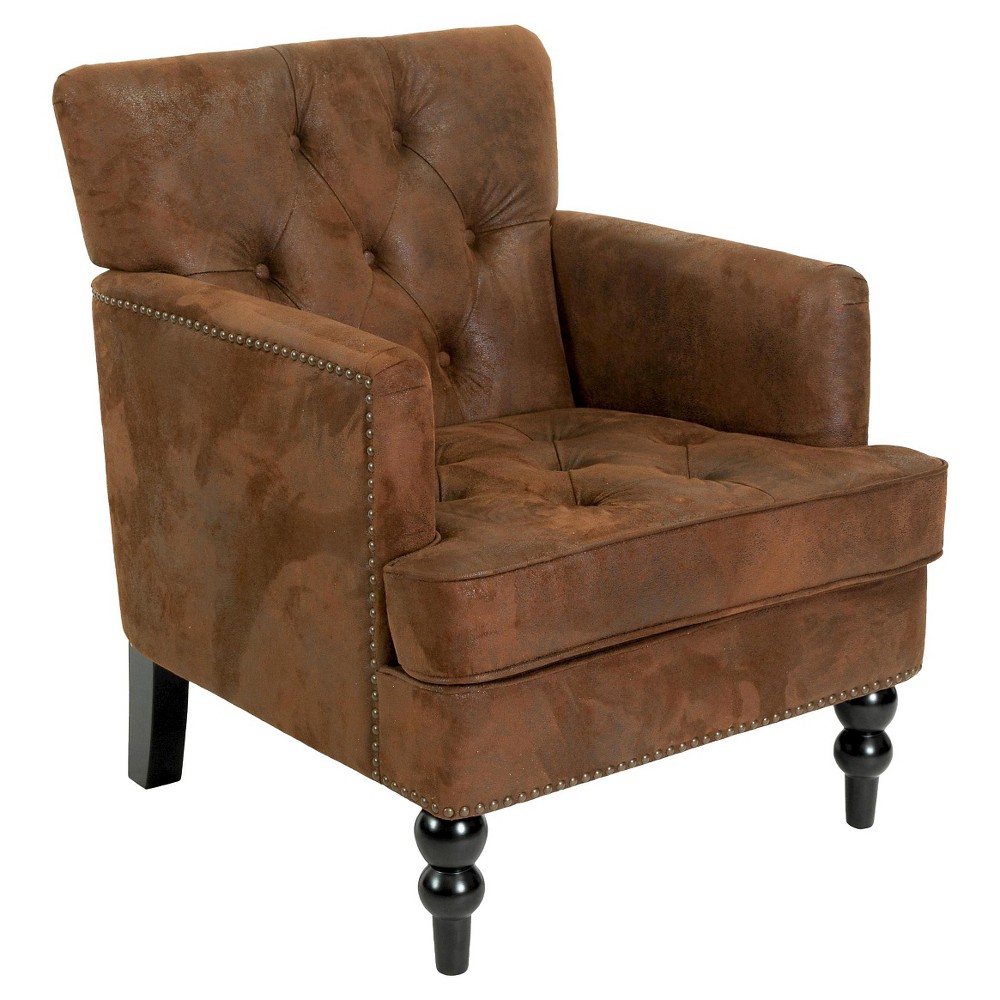 Photos - Coffee Table Christopher Knight Home Malone Club Chair - Brown