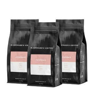 Blanchard's Coffee Co. Rosedale Blend Light Roast Whole Bean 3 Pack of 12oz Bags - 1 of 1