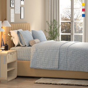 Color Sense 100% Cotton Percale Cool & Crisp Sheet Set - 1 of 4