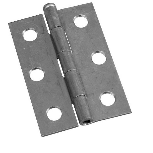 National Hardware 2-1/2 in. L Zinc-Plated Gray Narrow Hinge 2 pk - image 1 of 1