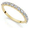 Pompeii3 1/2 Ct TDW Diamond Wedding Ring Womens Anniversary Band 14k Yellow Gold - 2 of 4