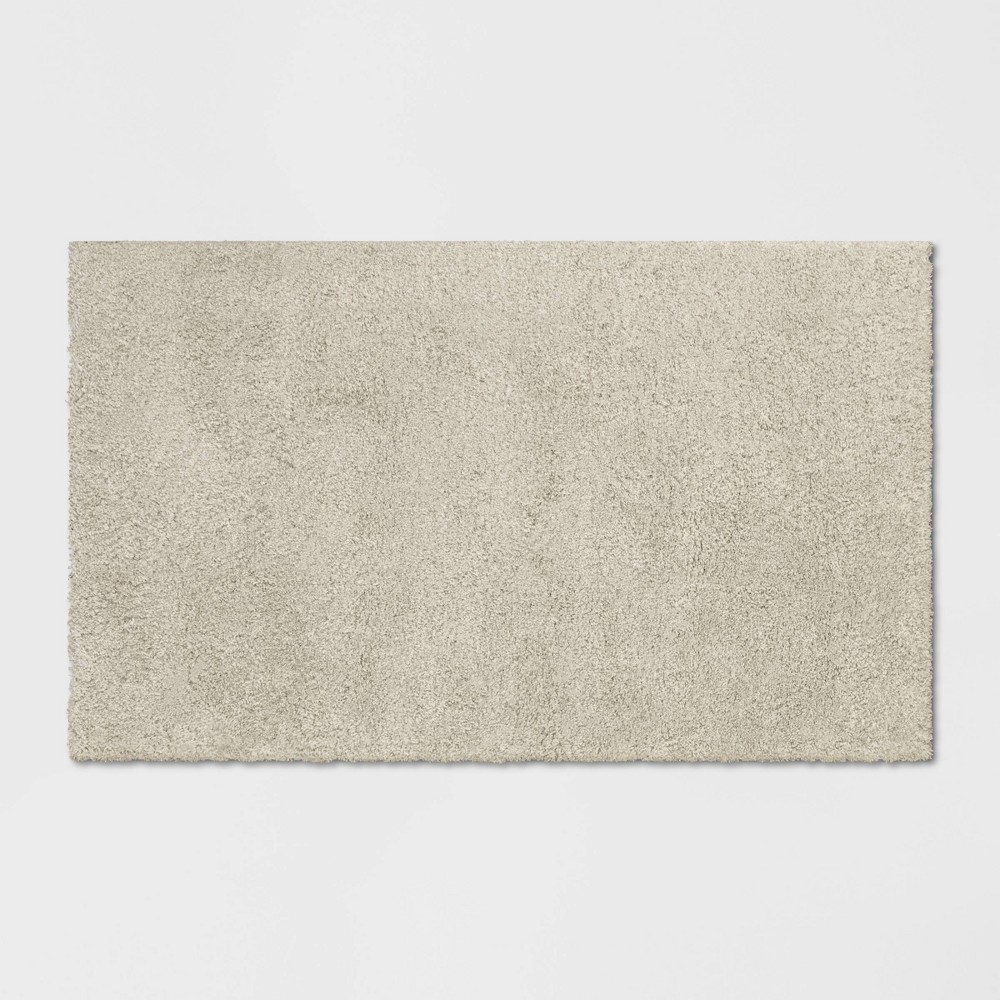 2'5inx4' Solid Eyelash Woven Shag Accent Rug Tan - Project 62™