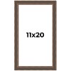 PosterPalooza | Elegant Brown Picture Frame - UV Acrylic, Foam Board Backing, Hanging Hardware - 2 of 4