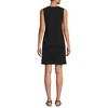 Lands' End Women's Cotton Jersey Notch Neck Dress with Soutache - 2 of 4
