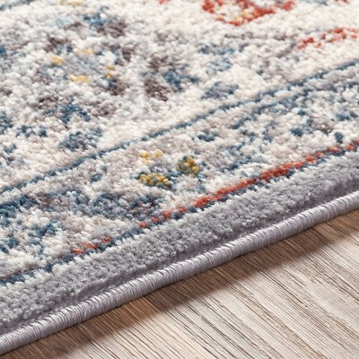 Elegance Gray Viscose 8'10" x 12' Rectangular Stain-Resistant Rug