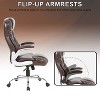 FDW Big and Tall Office Chair 250lbs Executive Office Chair with PU Leather Upholstery and 360-Degree Swivel  for Home Office - 4 of 4