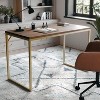 Martha Stewart Noah Home Office Parsons Desk with Metal Frame - 2 of 4