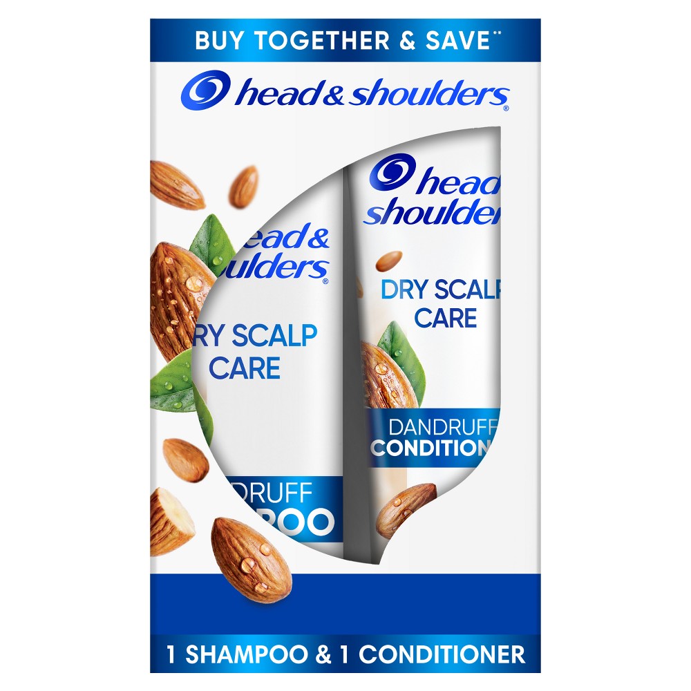 Head & Shoulders Paraben Free Dry Scalp Care Shampoo and Conditioner Bundle Pack - 23.4 fl oz/2ct