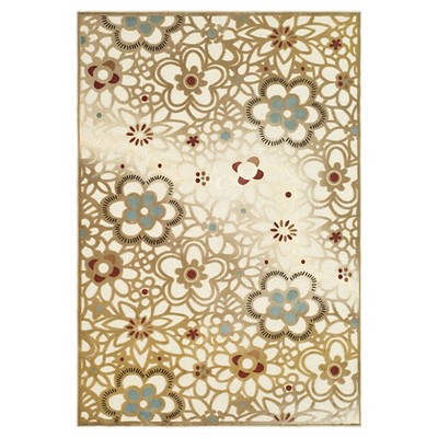 Taupe/Beige Botanical Loomed Accent Rug - (4'x5'7") - Safavieh