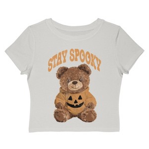 Social Collective Women Stay Spooky Bear Short Sleeve Graphic Cotton Baby Tee - 1 of 4