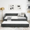 Lycvki Upholstered Sofa with Trundle Twin Size Bed Mattress not included - 4 of 4