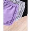 Mocamel 3pcs/Set Knitted Solid Color Bowknot Shorts For Tween Girls, School, Campus, College - 3 of 4
