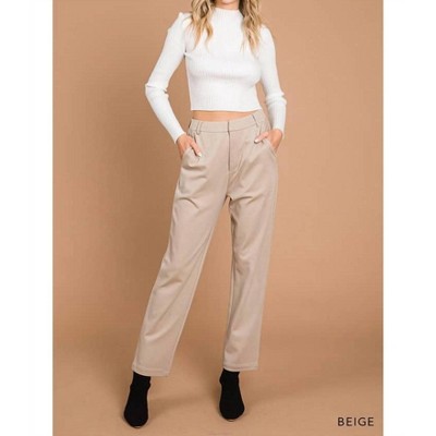 Women's Knit Cropped Pants - Cotton Bleu