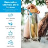 GROSCHE COPENHAGEN Double Walled Glass Tea Infuser Water Bottle, Insulated Bottle with Protective Sleeve, 14.3 fl oz. Capacity - 2 of 4