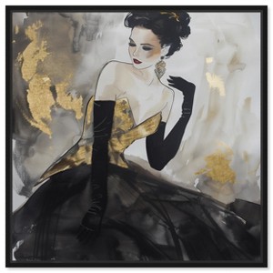 Art Remedy Steeped in Golden Glam Gold Fashion Wall Art Framed - 1 of 4