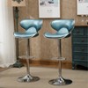 CAVINAS Dining Chairs Kitchen Chairs Set of 2 Stool Airlift Adjustable Swivel BarStool with Chrome Base for Kitchen, Home Bar - 4 of 4