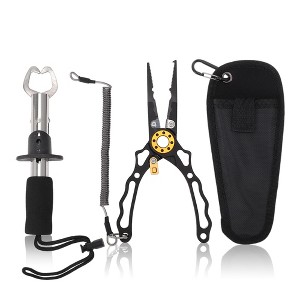 Unique Bargains Fishing Pliers for Saltwater Upgrade Hook Remover Split Ring Pliers 1 Set - 1 of 4