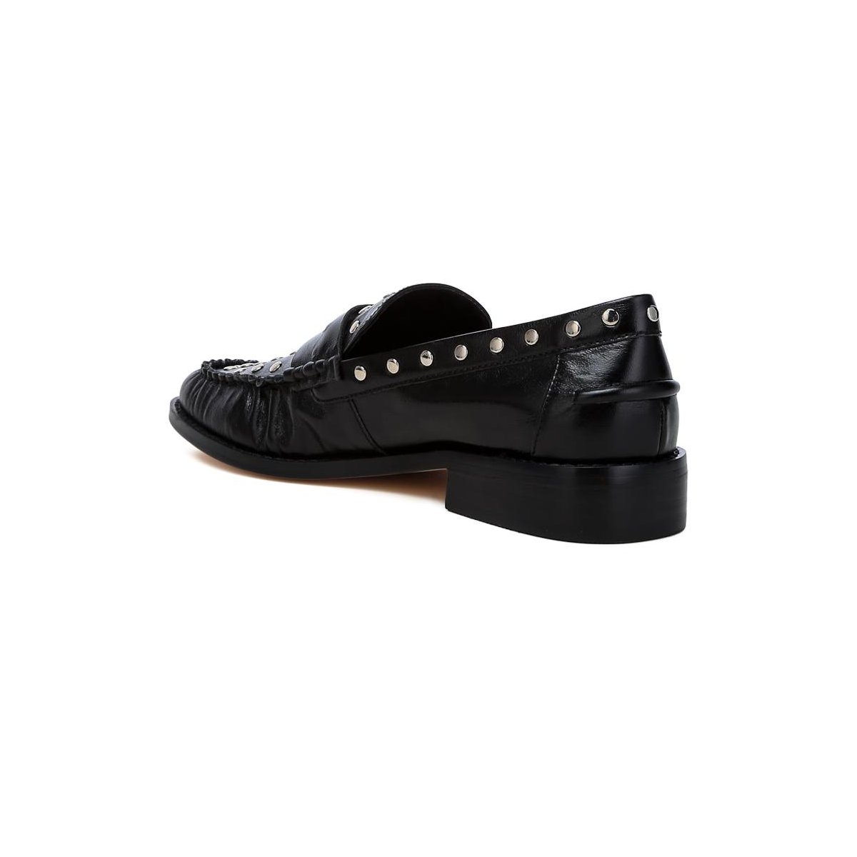 Женские туфли Rag & Co Womens Oglavia Studs Embellished Leather Loafers 7 — фото 3