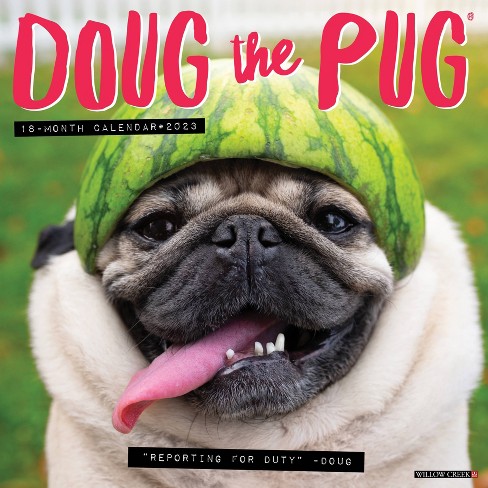 willow-creek-press-2023-wall-calendar-doug-the-pug-target