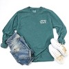 Simply Sage Market Embroidered New York Stars Garment Dyed Long Sleeve - 3 of 4
