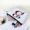 Unique Bargains Large Capacity Zipper Personalized Small Makeup Bag White - 3 of 4
