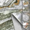 Acekool Machine Washable Area Rug, Non-Slip Low Pile Soft Accent Carpet, Easy-Clean Stain-Resistant Modern Abstract Rug for Living Room Bedroom Office - 3 of 4