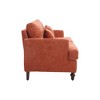 TiramisuBest Mid Century Modern chenille Fabric Loveseat sofa, Modular Sectional Sofa with Storage, Sideboard Buffet Style Design for Living - 3 of 4
