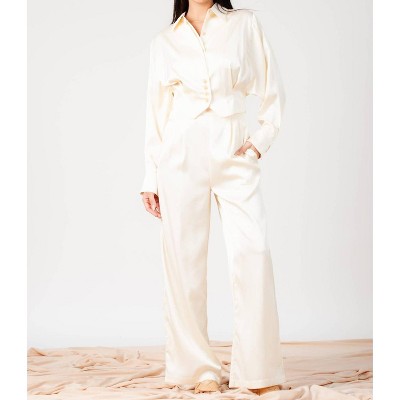 Women's Satin Trouser - LUCCA