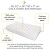 BreathableBaby Cotton Percale Fitted Sheet, For 52" x 28" Crib & Toddler Bed Mattress, Rabbits (2-Pack) - 3 of 4