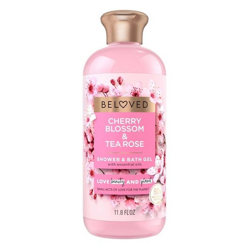 Beloved Cherry Blossom & Tea Rose Shower & Bath Gel Body Wash - 11.8 Fl ...