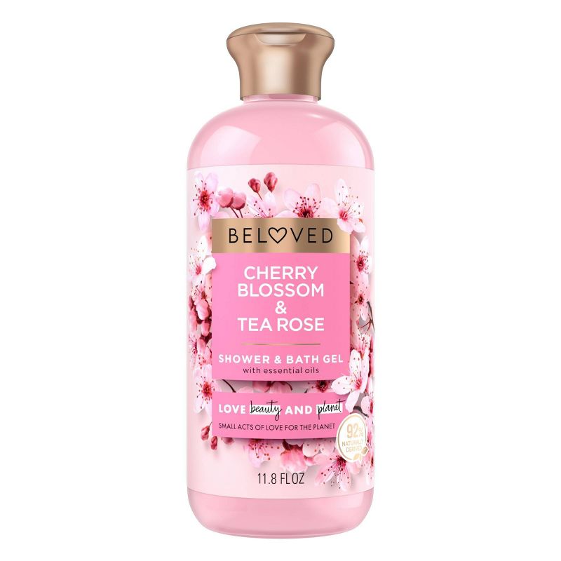 Beloved Cherry Blossom &#38; Tea Rose Shower &#38; Bath Gel Body Wash - 11.8 fl oz, 1 of 13
