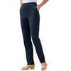 Woman Within Women's Plus Size Petite Straight Leg Fineline Denim Jean - 4 of 4