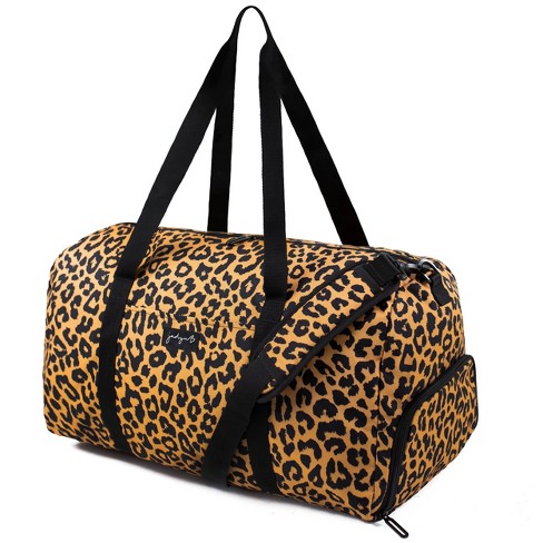 Cheetah Print Weekend Carry on Luggage Waterproof Travel Bag 